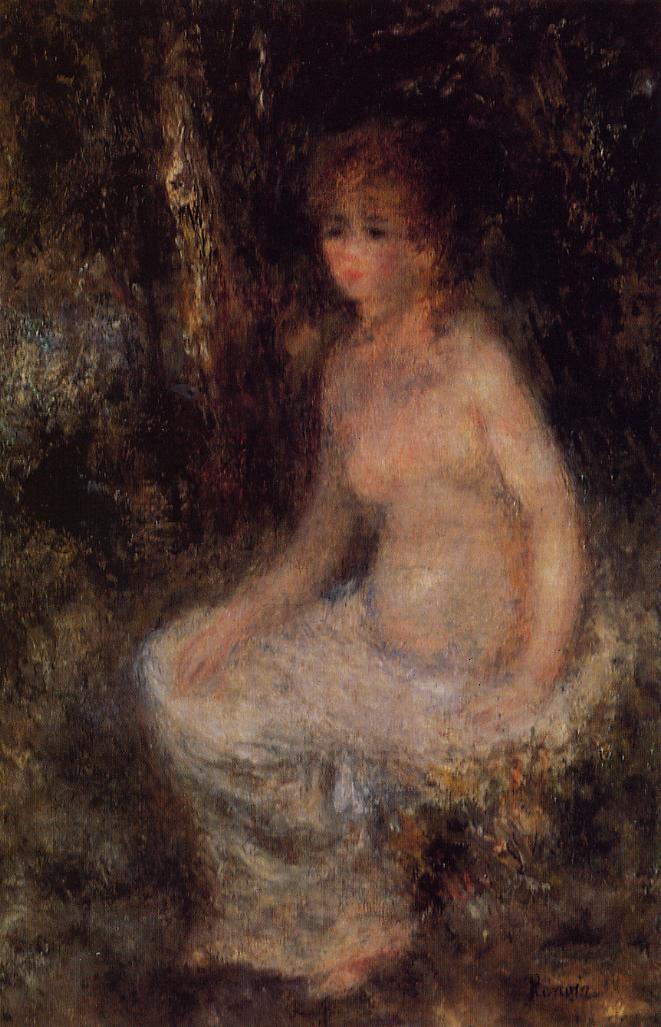 Nude sitting in the forest 1876